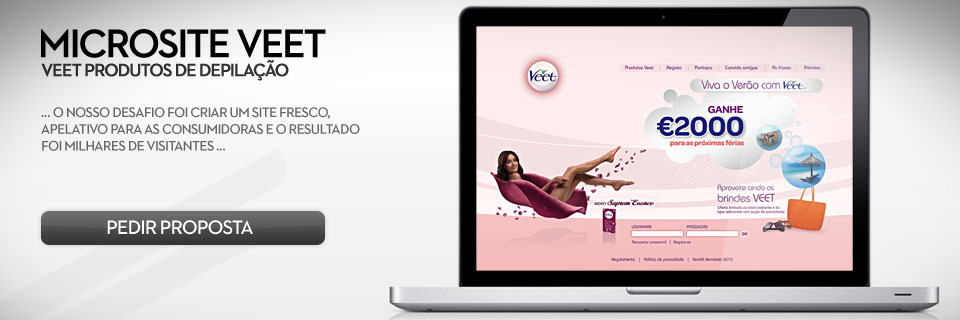 Web Design, Microsites, Lojas Online